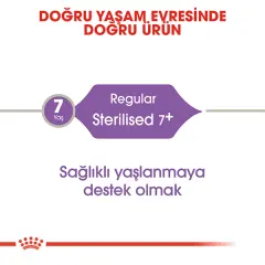 Royal Canin Sterilised 7+ Kısırlaştırılmış Yaşlı Kedi Maması 1,5kg