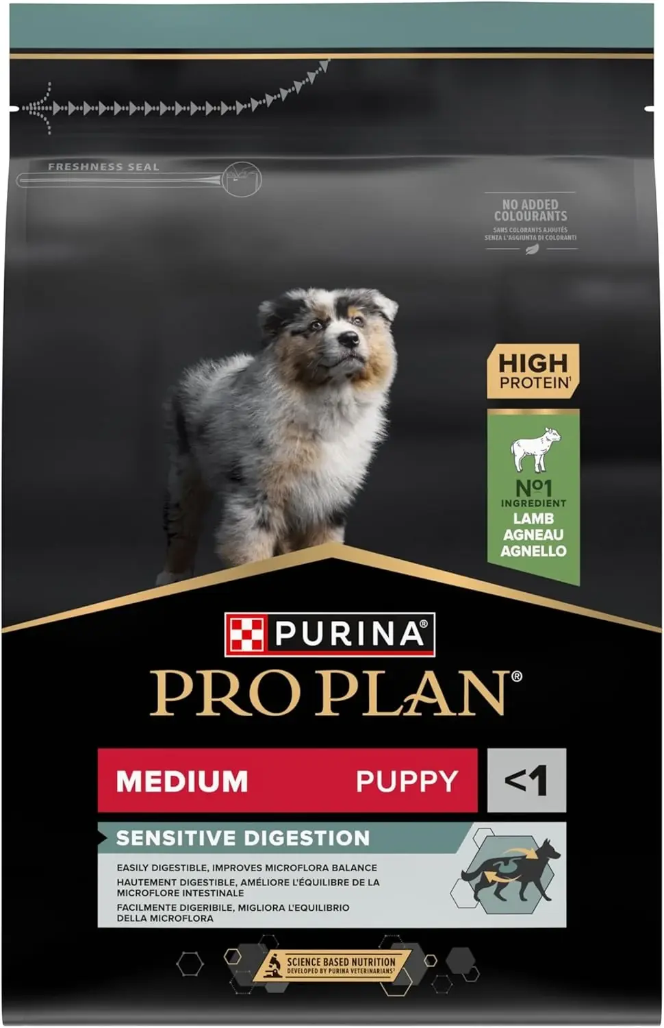 Pro Plan Puppy Medium Sensitive Digestion Kuzulu ve Pirinçli Orta Irk Yavru Köpek Maması 3kg