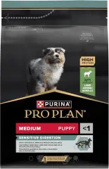 Pro Plan Puppy Medium Sensitive Digestion Kuzulu ve Pirinçli Orta Irk Yavru Köpek Maması 3kg