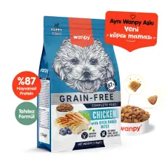 Wanpy Tavuklu Tahılsız Yavru Köpek Maması  1,5 KG