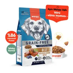 Wanpy Sığır Etli Tahılsız Yetişkin Köpek Maması 1.5 KG