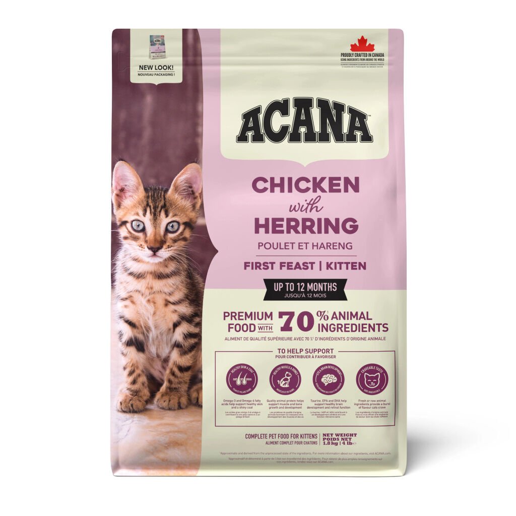 Acana First Feast Tavuklu ve Balıklı Yavru Kedi Maması 1,8kg