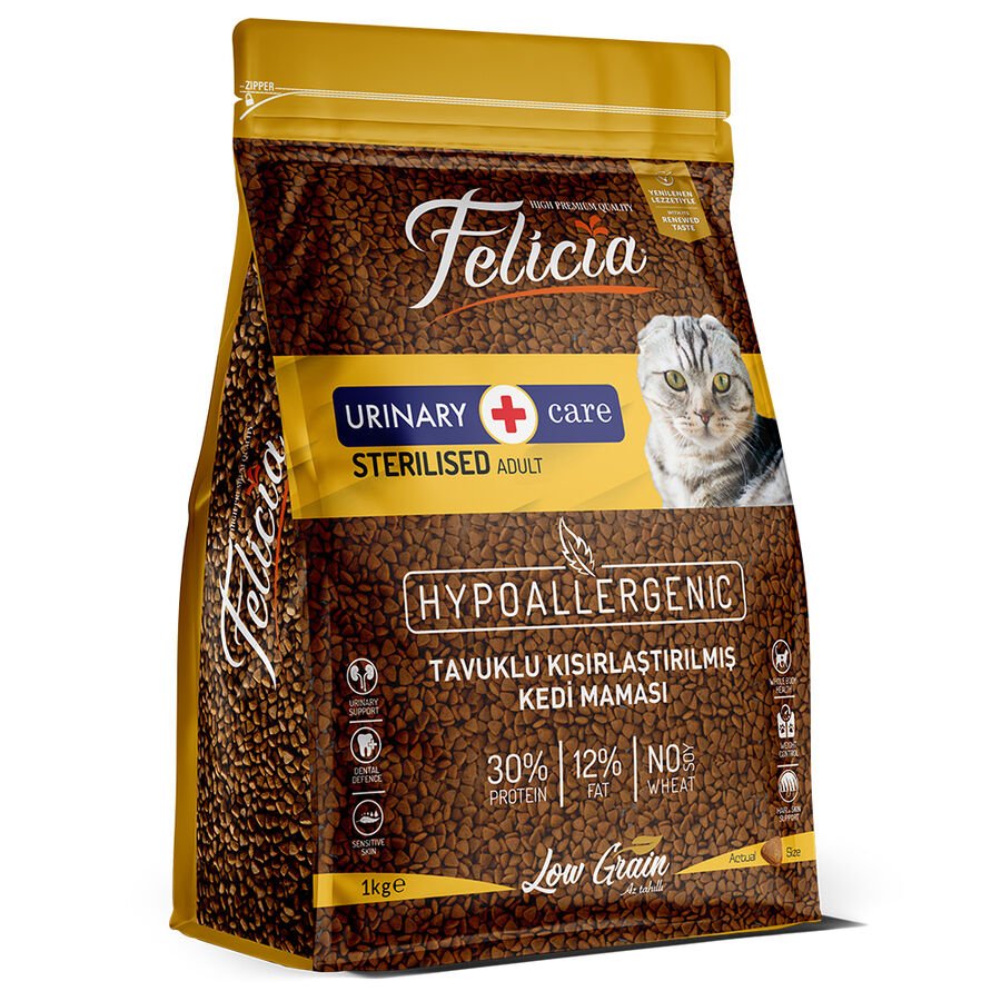 Felicia Az Tahıllı Sterilised Tavuklu HypoAllergenic 1 Kg
