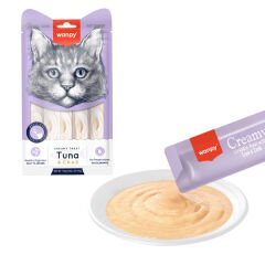 Wanpy Ton Balıklı ve Yengeçli Krema Kedi Ödül Maması 14gr (5'li)