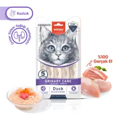 Wanpy Urinary Care Ördekli ve Tavuklu Üriner Sistem Desteği Krema Kedi Ödül Maması 14gr (5'li)