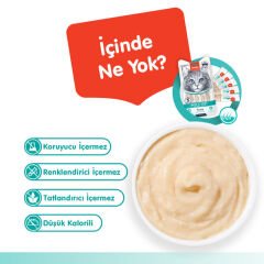 Wanpy Skin&Coat Ton Balıklı ve Somonlu Tüy Sağlığı Destekleyici Krema Kedi Ödül Maması 14gr (5'li)