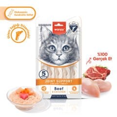 Wanpy Joint Support Sığır Etli ve Tavuklu Eklem Desteği Krema Kedi Ödül Maması 14gr (5'li)