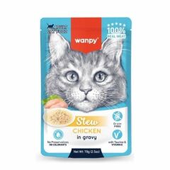 Wanpy Stew Sos İçinde Tavuklu Yetişkin Kedi Konservesi 70gr