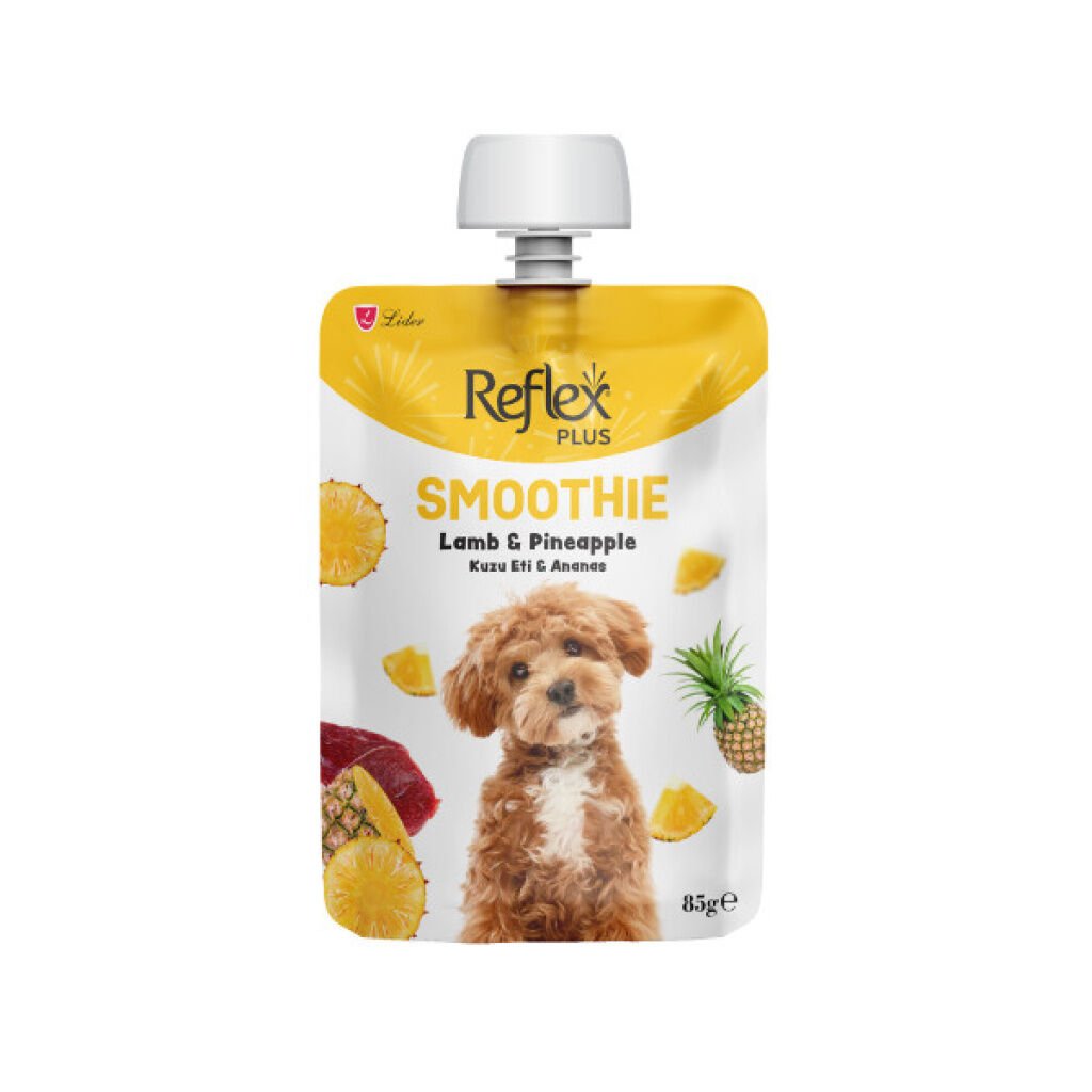 Reflex Plus Smoothie Kuzu Etli ve Ananaslı Köpek Ödül Maması 85gr