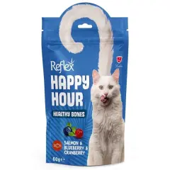 Reflex Happy Hour Healthy Bones Somonlu ve Yaban Mersinli Kedi Ödül Maması 60gr
