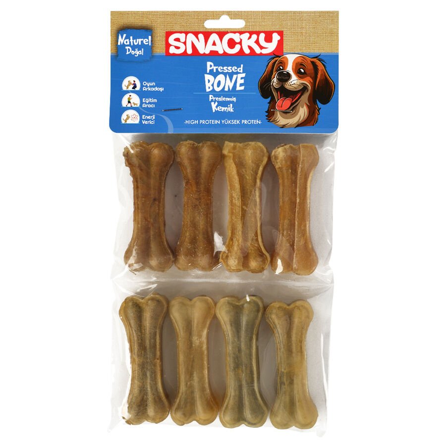 Snacky Nat. Köpek Çiğneme Kemiği 7,5cm *8'li *180g