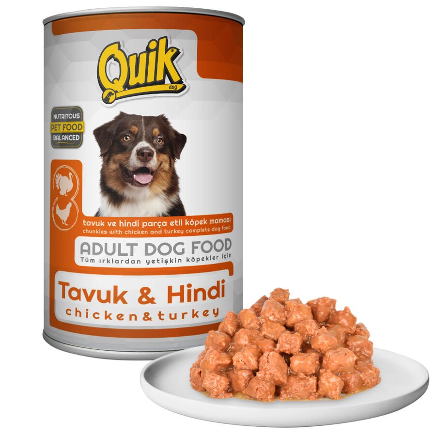 Quik Tavuk-Hindi Köpek Konservesi 400gr