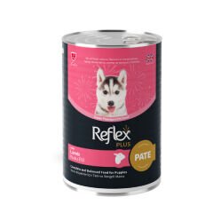 Reflex Plus Parça Kuzu Etli Ezme Yavru Köpek Konservesi 395gr