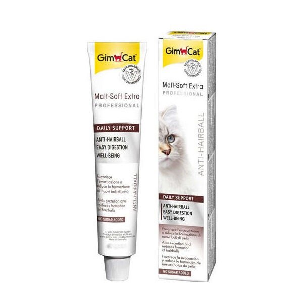 GimCat Malt-Soft Extra Tüy Yumağı Önleyici Kedi Macunu 20gr