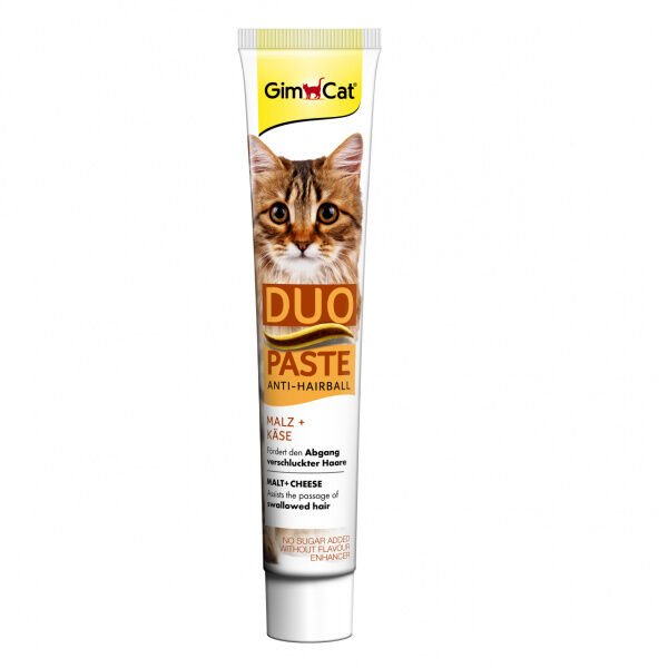 GimCat Duo Anti-Hairball Tüy Sağlığı için Peynirli Kedi Macunu 50gr