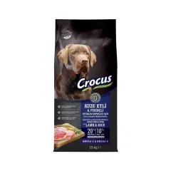 Crocus Kuzu Etli ve Pirinçli Yetişkin Köpek Maması 15 kg