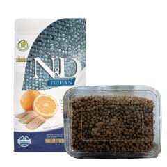 N&D Ocean Somonlu ve Portakallı Az Tahıllı Yetişkin Kedi Maması 1kg (Açık Mama)