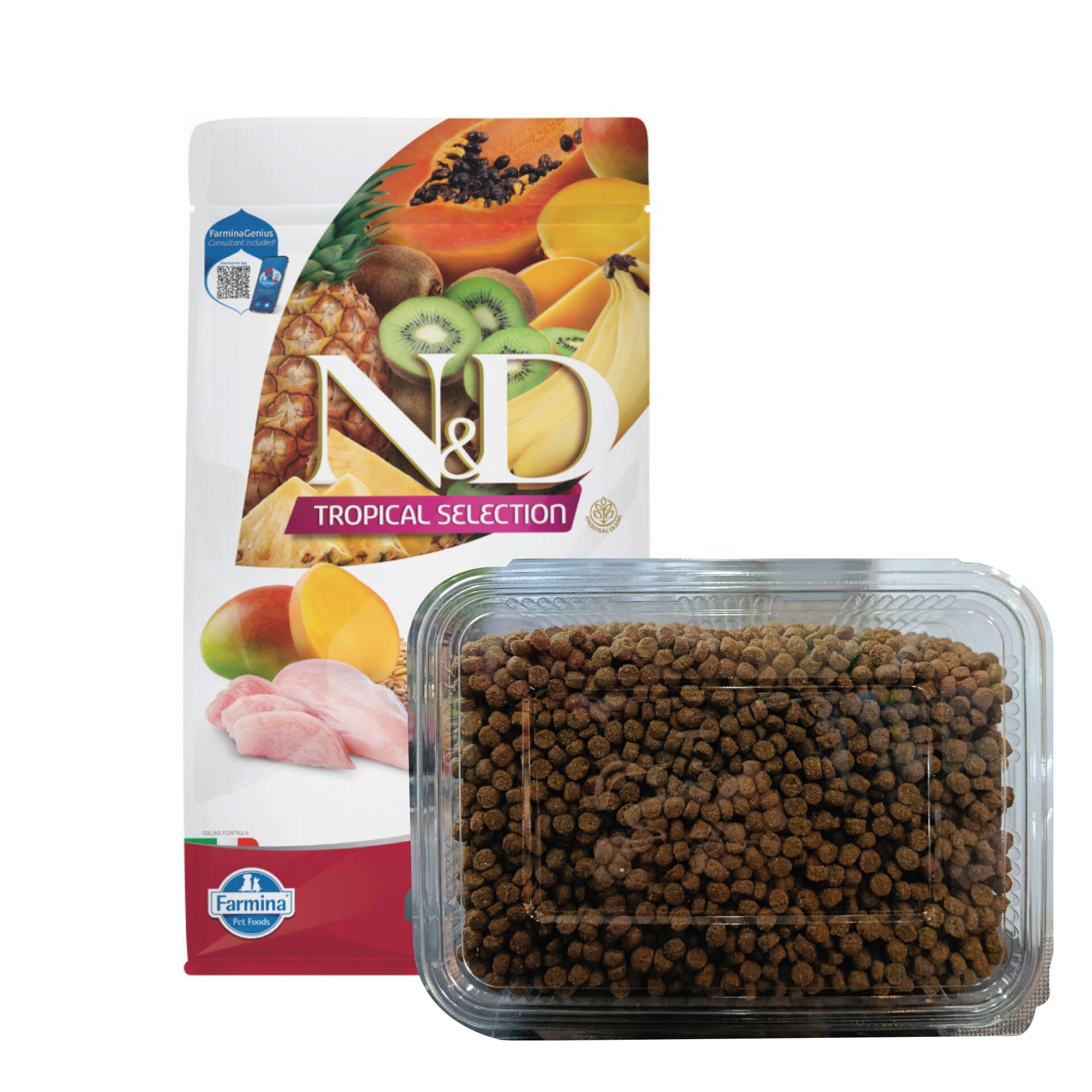 N&D Tropical Tavuklu ve Tropikal Meyveli Kısırlaştırılmış Kedi Maması 1kg (Açık Mama)