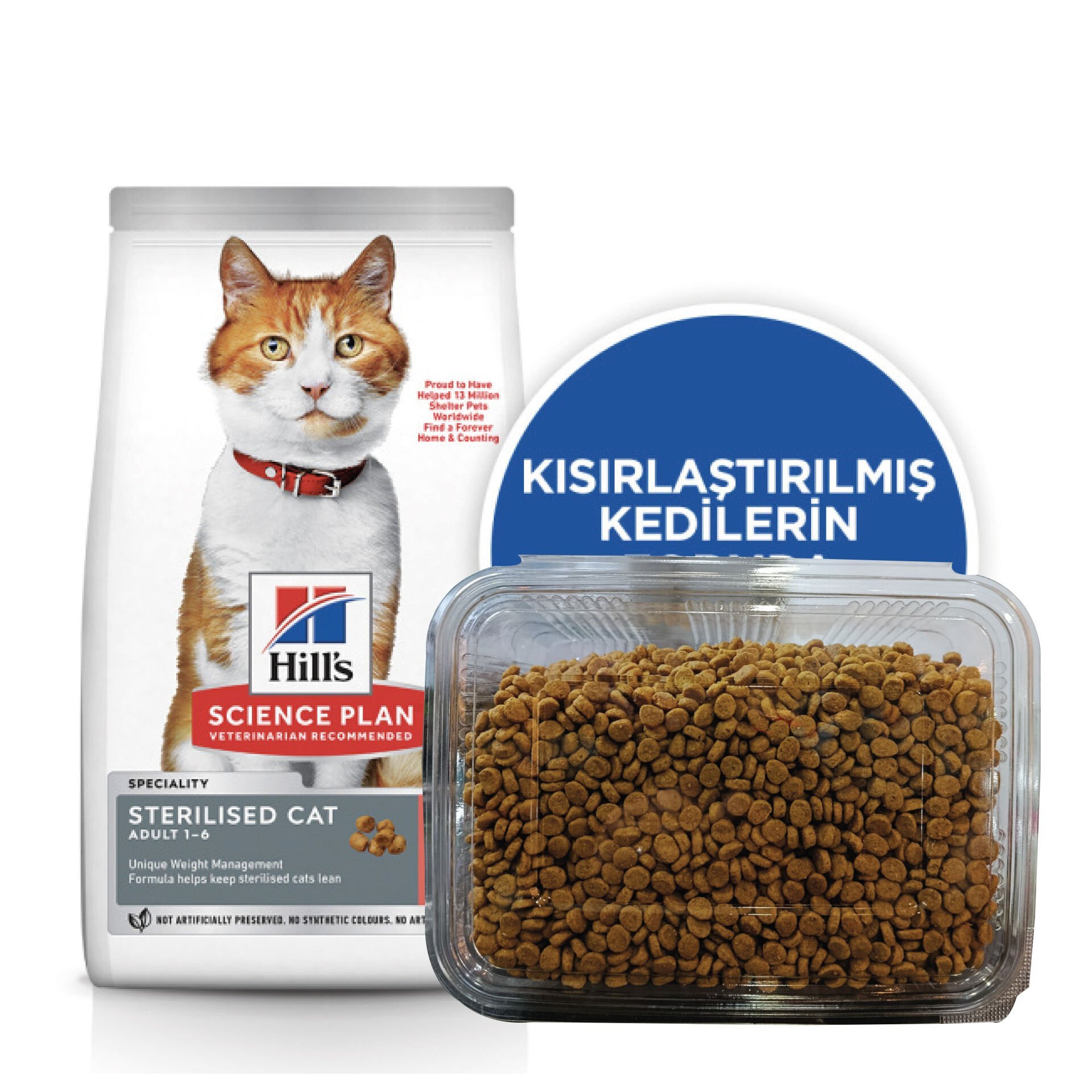 Hill's SCIENCE PLAN Somonlu Kısırlaştırılmış Kedi Maması 1kg (Açık Mama)