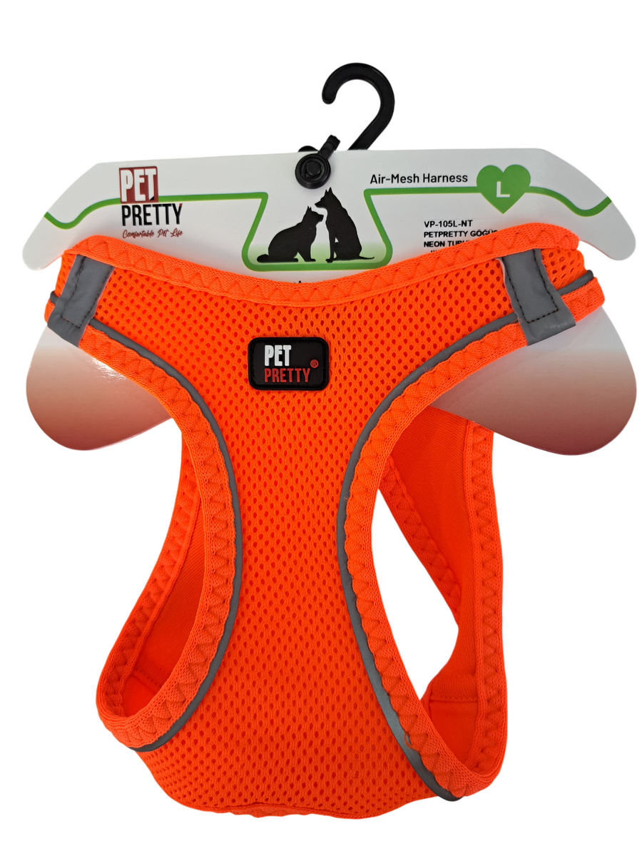 PetPretty Göğüs Tasma L Neon Turuncu