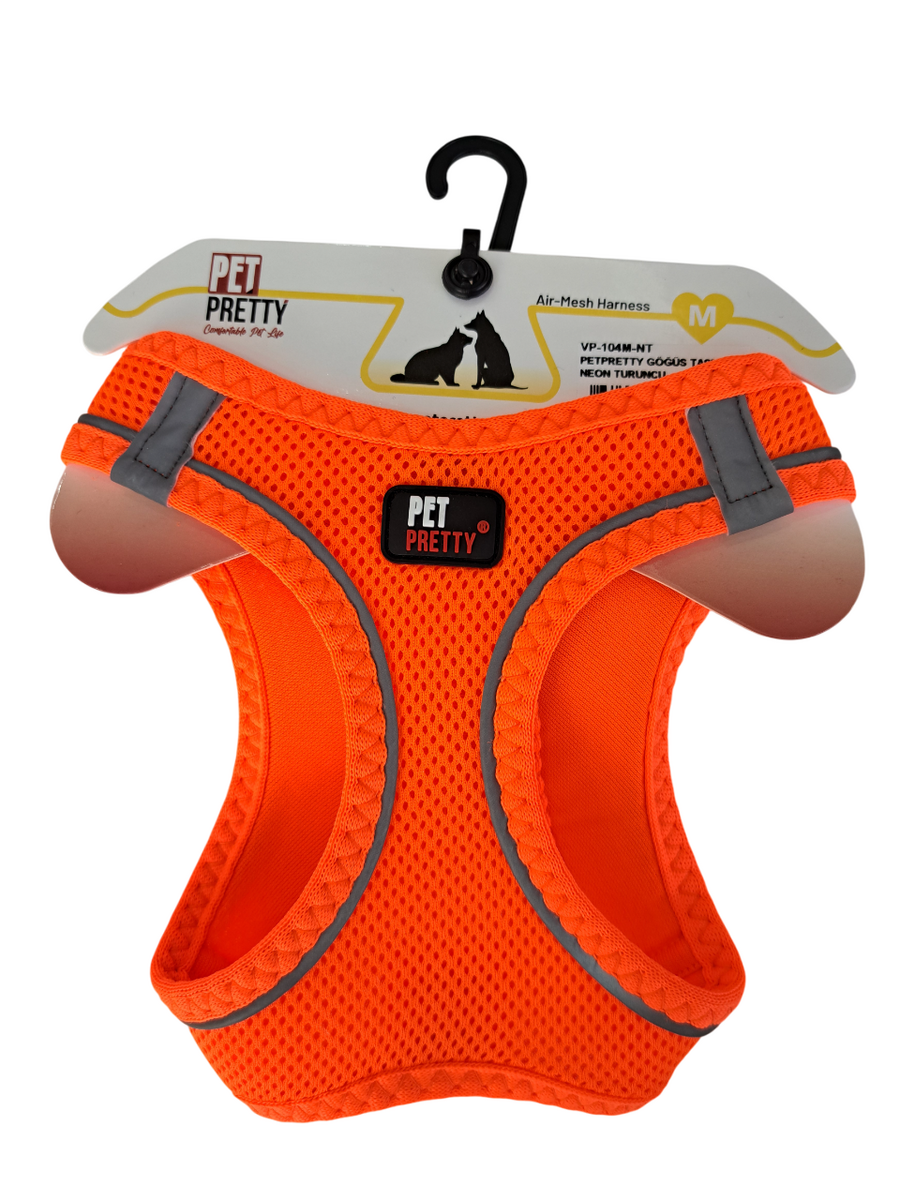 PetPretty Göğüs Tasma M Neon Turuncu